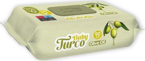 Baby Turco Bebek Islak Havlu Zeytinyağlı 90' lı - Image 1