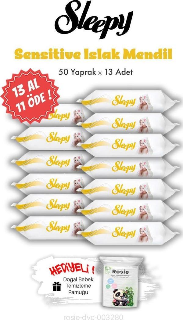 Sleepy Sensitive 13 AL 11 ÖDE Islak Mendil 50'li ve ROSIE - Image 1