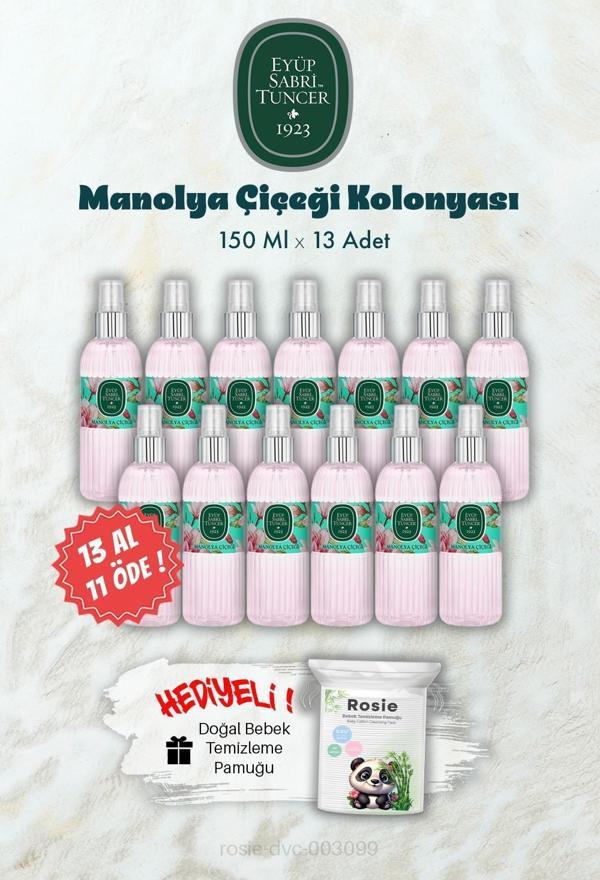 150 ML 13 AL 11 ÖDE Manolya Çiçeği Kolonyası ve ROSIE Hediye - Image 1