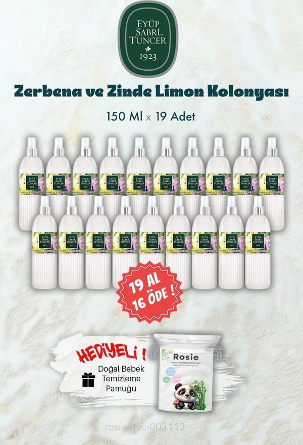 19 AL 16 ÖDE 150 ML  Verbena & Zinde Limon Kolonyası ve ROSIE Hediye - Image 1