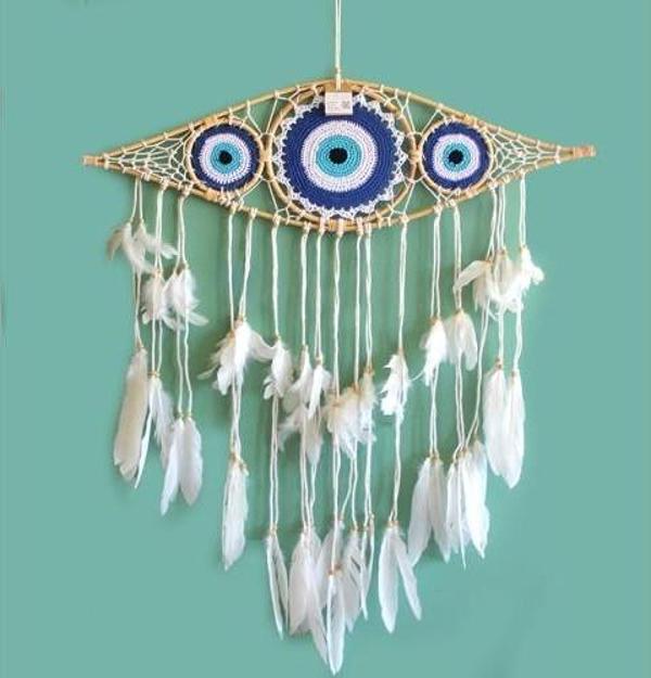 Rüya Kapanı Dream Catcher Göz Tasarımı Model 4 - Image 1