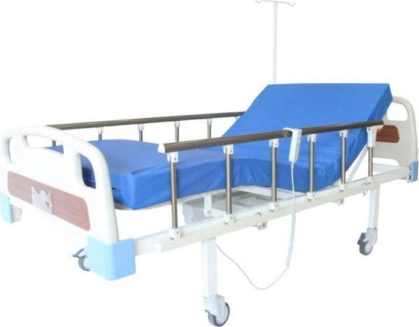 Medikal 2 Motorlu Abs Başlıklı Frenli Alüminyum Korkuluklu Karyola ( 2 Yıl Garantili ) - Image 1