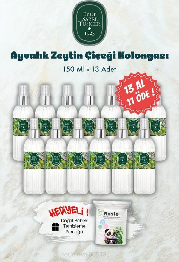 150 ML 13 AL 11 ÖDE Ayvalık Zeytin Çiçeği Kolonyası ve ROSIE Hediye - Image 1
