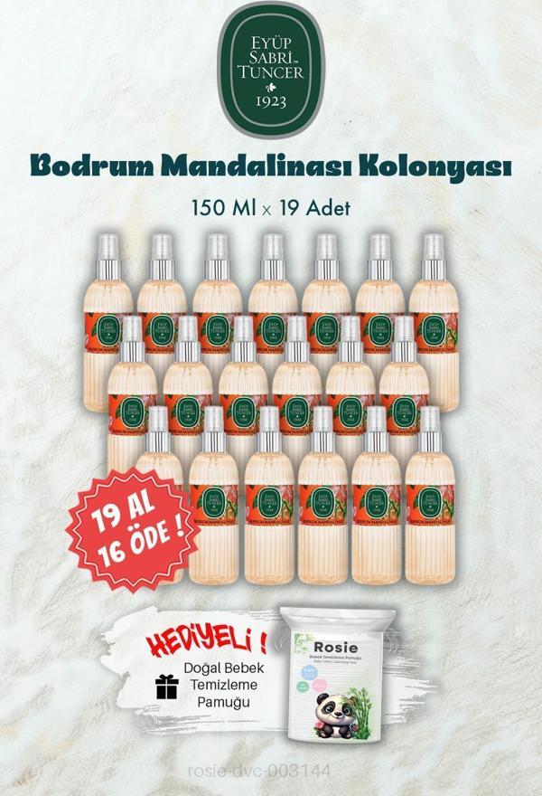 19 AL 16 ÖDE 150 ML Bodrum Mandalinası Kolonyası ve ROSIE Hediye - Image 1
