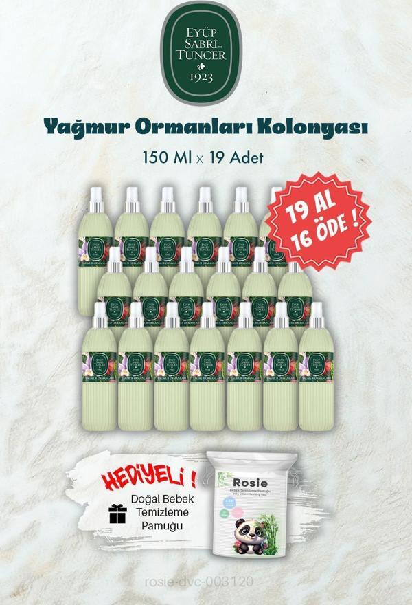 19 AL 16 ÖDE 150 ML Yağmur Ormanları Kolonyası ve ROSIE Hediye - Image 1