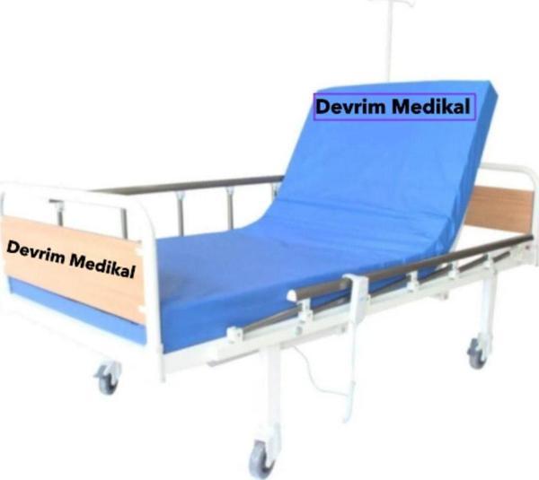 2 Motorlu Mdf Başlıklı Elektrikli Hasta Karyolası - Image 1
