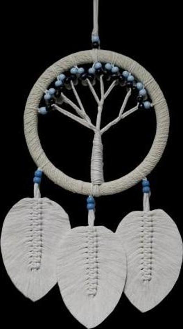 Rüya Kovan Hayat Ağacı Dream Catcher Ekru - Image 1