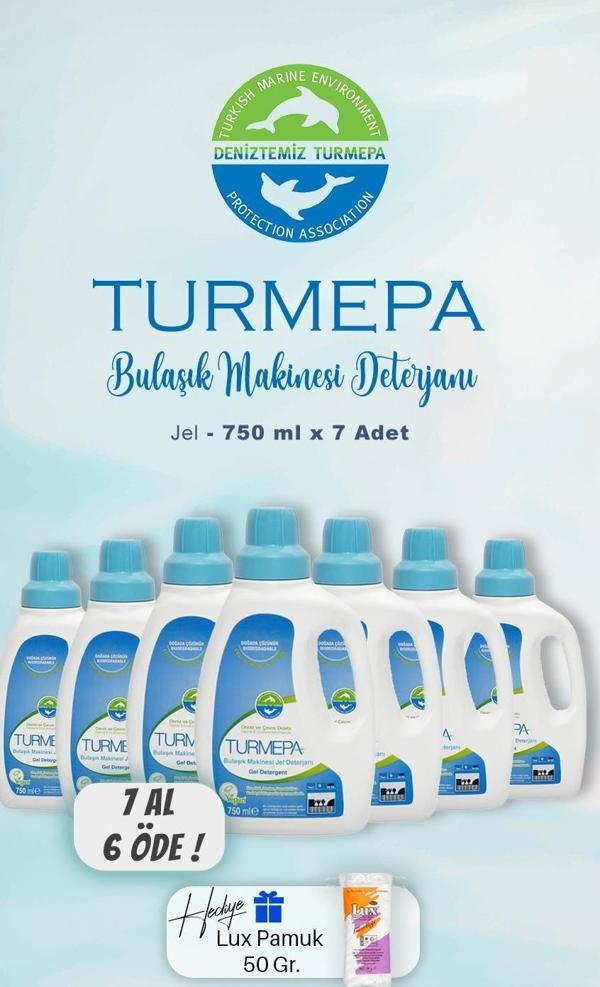 7 AL 6 ÖDE Turmepa Jel Bulaşık Makinesi Deterjanı 750 ml, Pamuk Hediyeli - Image 1