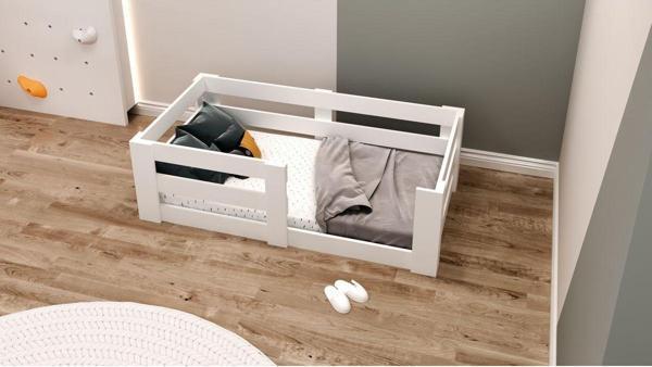 Ninnimo 70×140 Yatak Uyumlu Beyaz Sedir Mdf Montessori Karyola - Image 1
