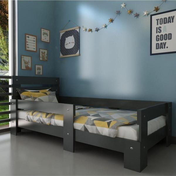 Herseycik Newmod Touch Karyola Antrasit Q4000-4 90X190 Cm Yatak Uyumlu - Image 1