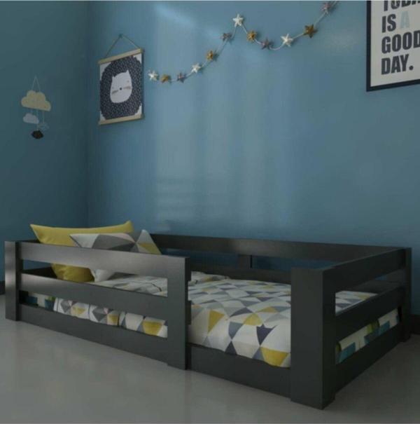 Ninnimo Vega Montessori Suntalam Karyola Antrasit 90X190 Yatak Uyumlu K 2015 - Image 1