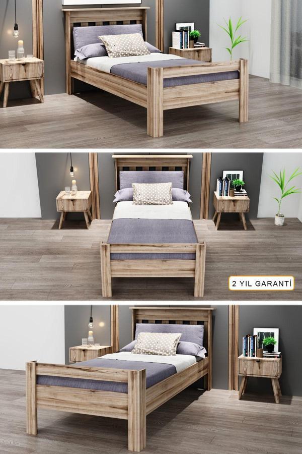 Ninnimo 100X200 Yatak Uyumlu Still Tek Kişilik Çırağan Genç Karyola - Image 1
