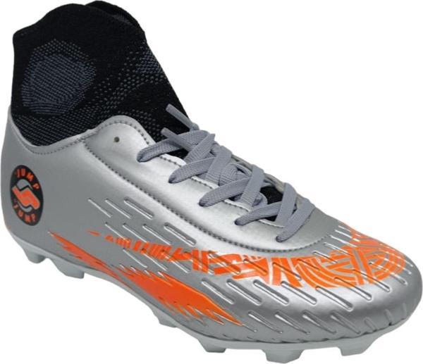 Jump 28365 Erkek Gümüş Bağcıklı Çoraplı Krampon Ayakkabı - Image 1