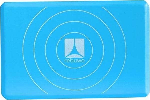 Rebuwo EVA Köpük Yoga Bloğu Açık Mavi, Destekleyici ve Hafif, EVA Foam Yoga Block Light Blue - Image 1