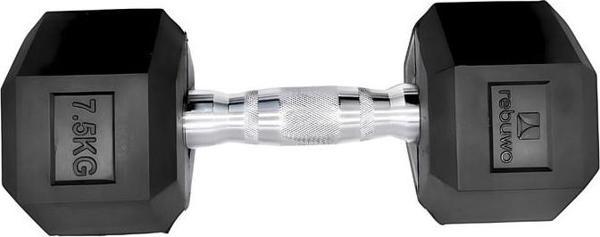 Rebuwo Hex Dambıl Kauçuk Altıgen Dambıl Hex Dumbbell 7.5 KG 1 Adet - Image 1