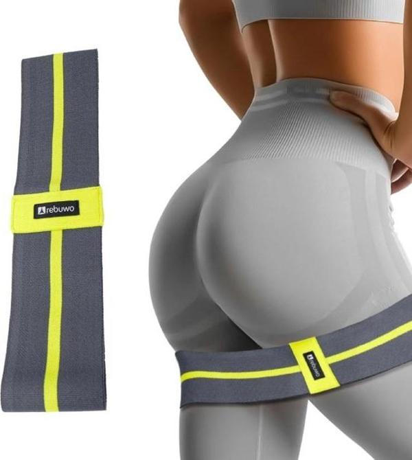 Rebuwo Squat Bant Pilates Fitness Spor Kalça Egzersizleri Direnç Bandı Direnç Lastiği 40CM - Image 1