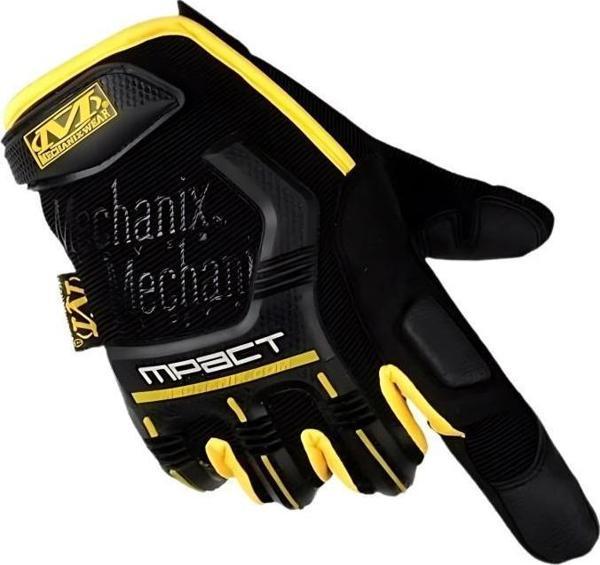 Single Sword Mechanix Tam Parmak Taktik Eldiven, Darbe Emici İş Eldiveni, Dokunmatik Özellikli Motosiklet&Spor Eldiveni, Unisex  SARI-XL - Image 1