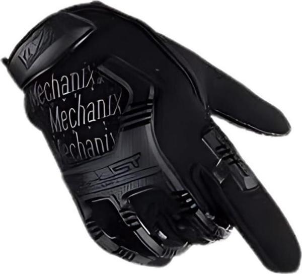 Single Sword Mechanix Tam Parmak Taktik Eldiven, Darbe Emici İş Eldiveni, Dokunmatik Özellikli Motosiklet&Spor Eldiveni, Unisex  SİYAH-XL - Image 1