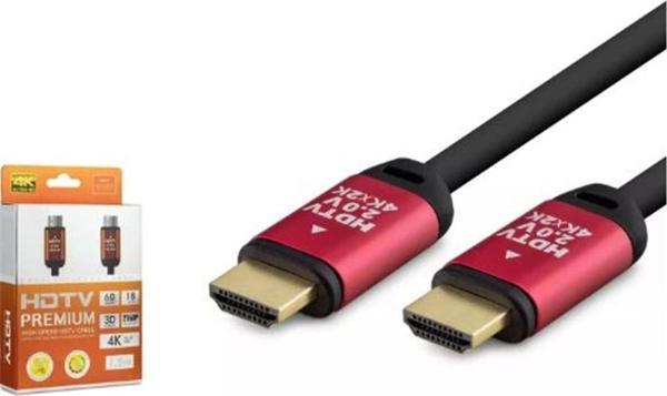 HADRON HDX2037 HDMI (M) TO HDMI (M) KABLO PVC 4K 1.5M SİYAH - Image 1