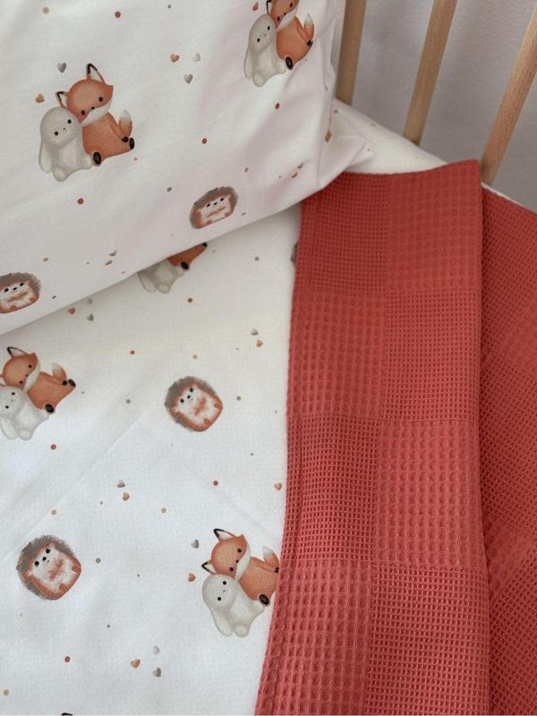 Milna Baby & Kids Bebek Çoçuk Pamuklu Pike Takımı 3'Lü Set 90X140Cm - Image 1