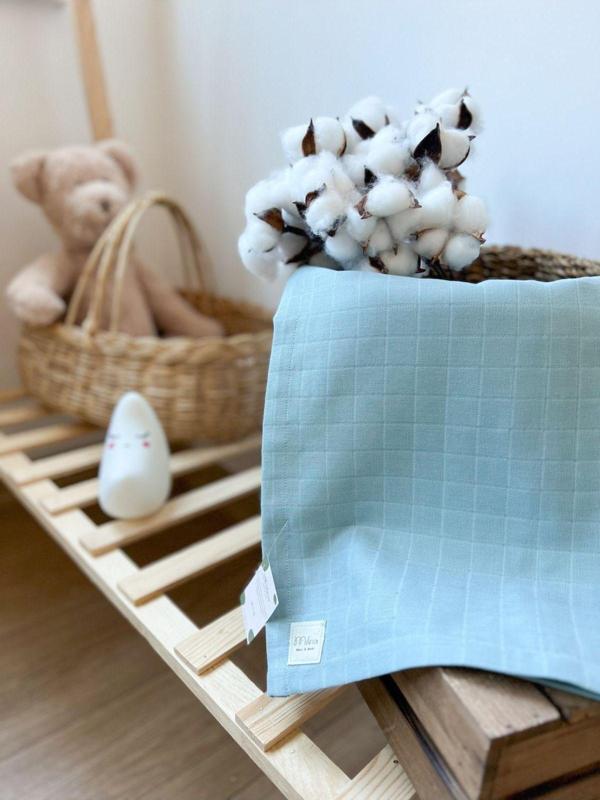 Milna Baby & Kids Çok Amaçlı Düz Müslin Örtü Müslin Bebek Battaniyesi Müslin Örtü 75X85Cm - Image 1