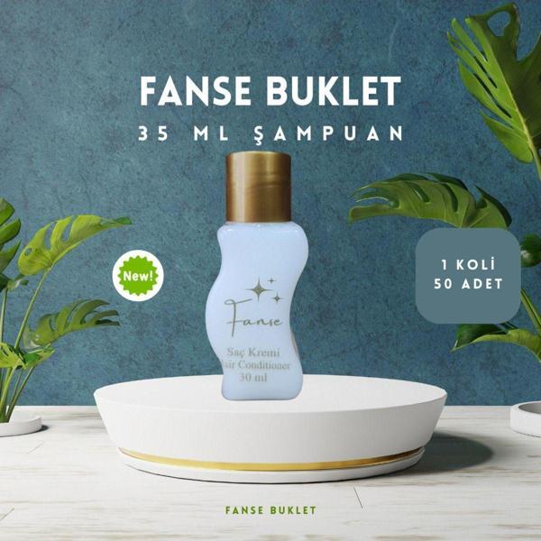 Fanse Otel Temizlik Medikal Malzemeleri Tek Kullanımlık Otel Buklet Saç Kremi S Şise 50 Adet 35 Ml - Image 1