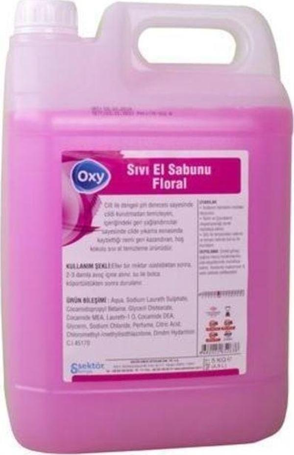 Oxy Sıvı El Sabunu Floral Pembe 5 Kg - Image 1