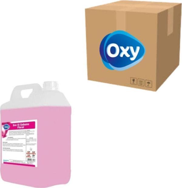 Oxy Sıvı El Sabunu Floral Pembe 5 Kg (1 Koli 4 Adet) - Image 1