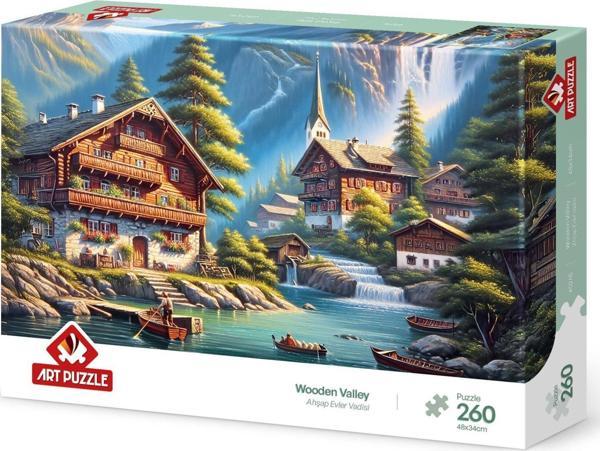 Art Puzzle Ahşap Evler Vadisi 260 Parça Puzzle - Image 1