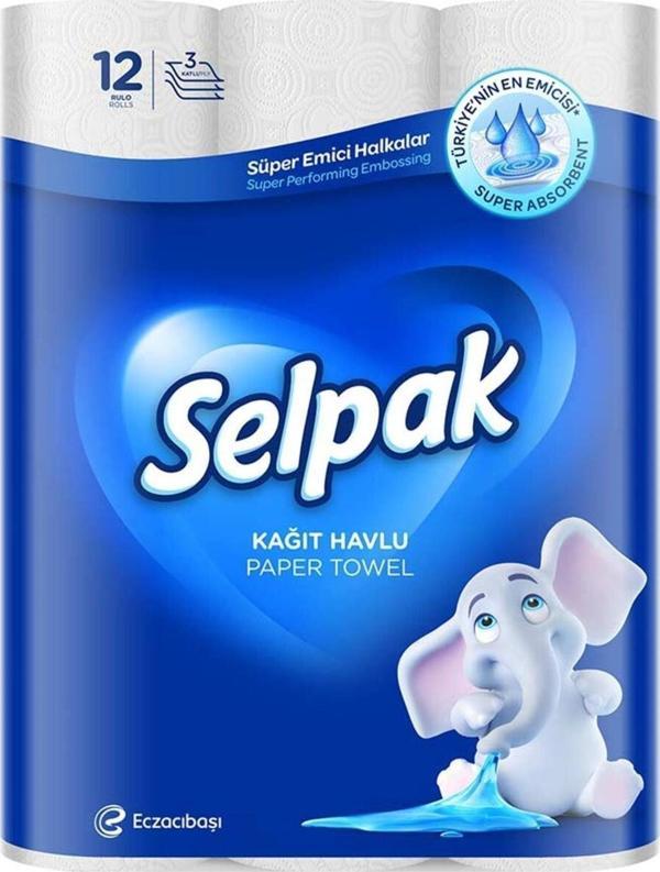 Selpak Kağıt Havlu 12 Li - Image 1
