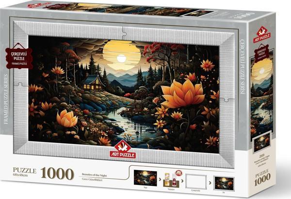 Art Puzzle Gece Güzellikleri  1000 Parça Çerçeveli Puzzle - Image 1