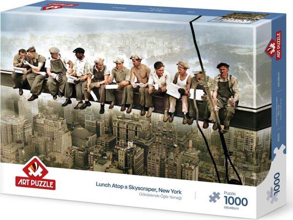 Art Puzzle Gökdelen'de Öğle Yemeği 1000 Parça Puzzle - Image 1