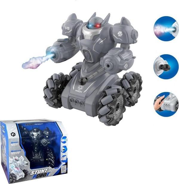 Kumandalı Işıklı Mermi Ve Buhar Atan Robot Araba Oyuncak Robot - Image 1