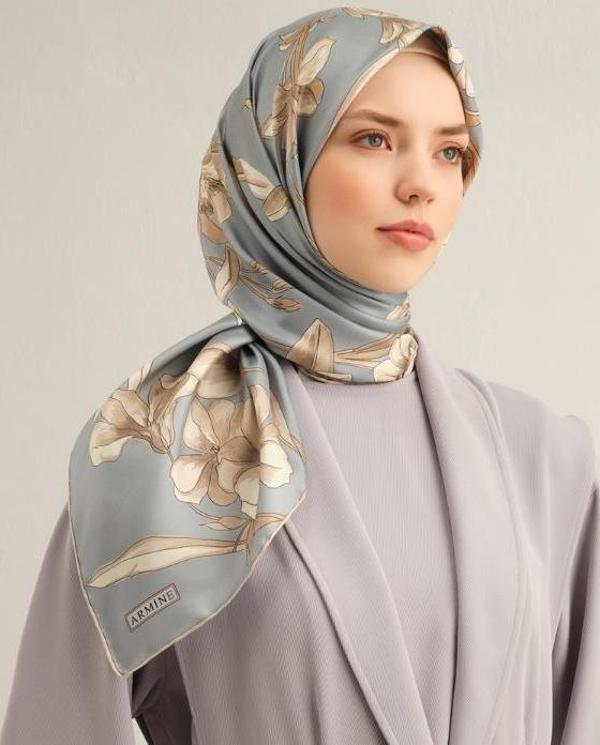 Armine E25YA9324D02 09 Dj Saf İpek Eşarp 9324D (T) - Image 1