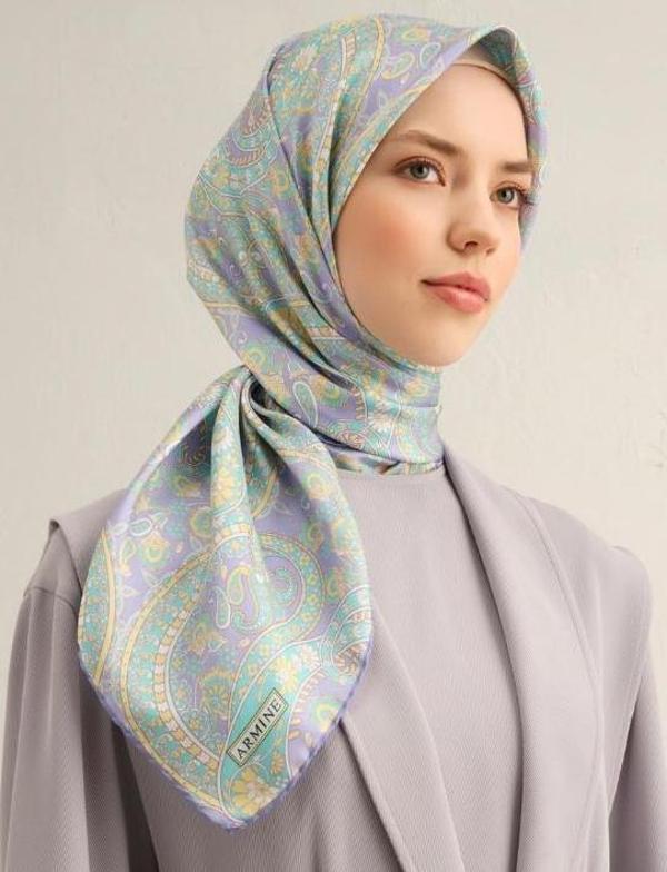 Armine E25YA9304D02 34 Dj Saf İpek Eşarp 9304D (T) - Image 1