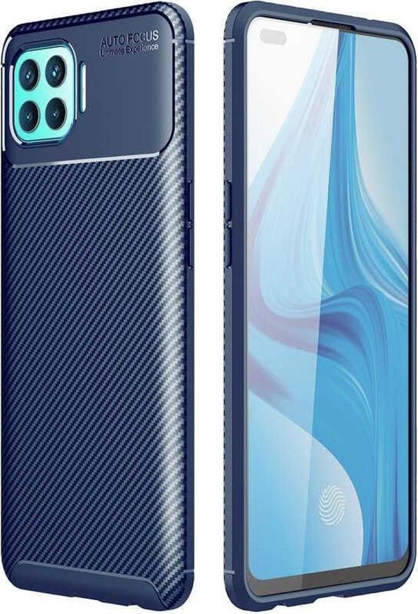 Oppo Reno 4 Lite Kılıf Negro Karbon Tasarım Silikon Kılıf - Image 1