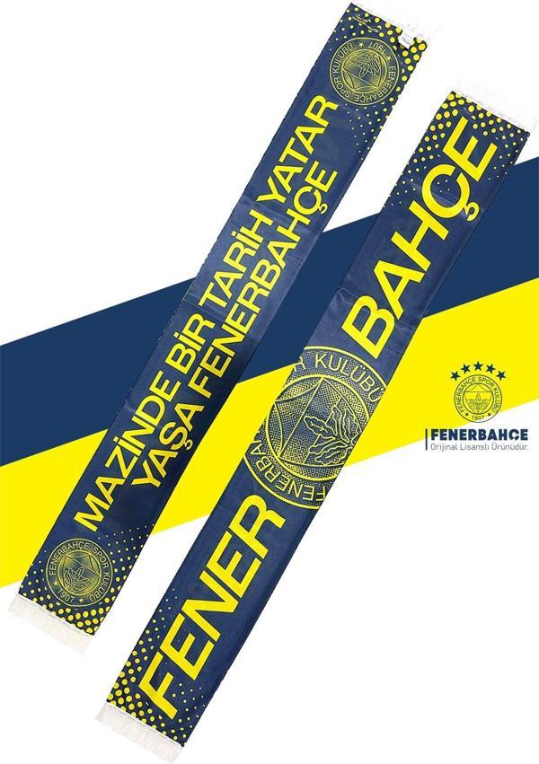 Fenerbahçe Orijinal Lisanslı Mazinde Bir Tarih Yatar Saten Şal Atkı - Image 1
