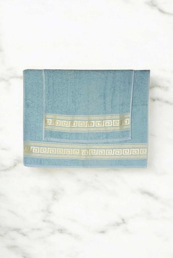 2 Parça Elysium Premium Banyo Havlu Seti  %100 Pamuk 70x140 Cm Yeşil - Image 1