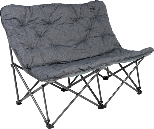 KingCamp Lemon Lux Double Ultra Konforlu Çift Kişilik Kamp Sandalyesi Grey - Image 1