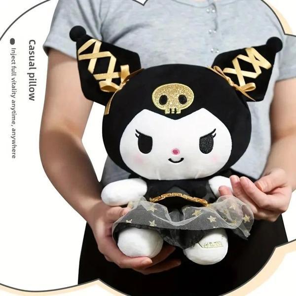 Sanrio Kuromi Hello Kitty Özel Seri 25 Cm Peluş Oyuncak - Image 1