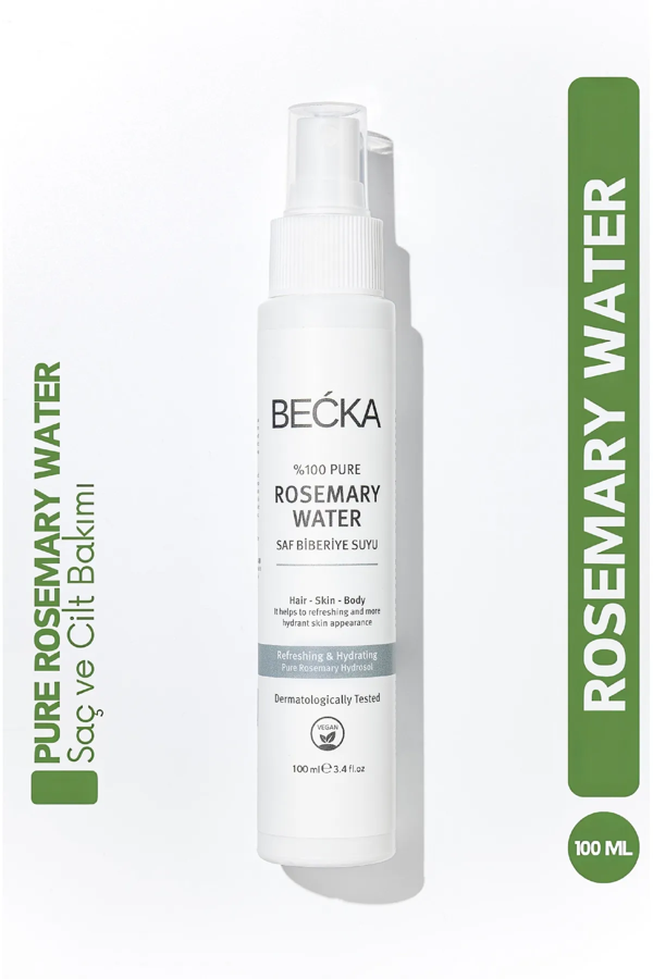 BECKA Biberiye Suyu Dökülme Karşıtı Ve Saç Uzamasını Destekleyici Saç Toniği %100 Doğal Ve Saf 100 ml - Image 1