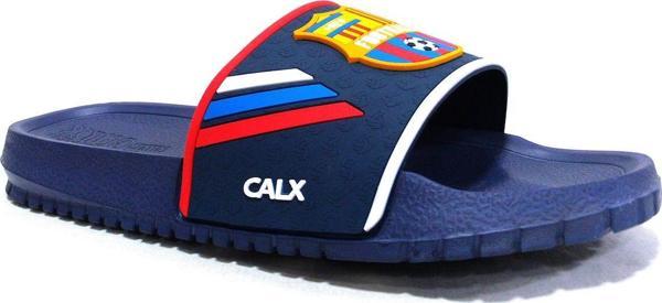 Calx Barcelona Lacivert Sarı Kırmızı Anatomik Comfort Terlik - Image 1