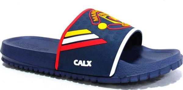 Calx Manchester Lacivert Sarı Kırmızı Anatomik Comfort Terlik - Image 1