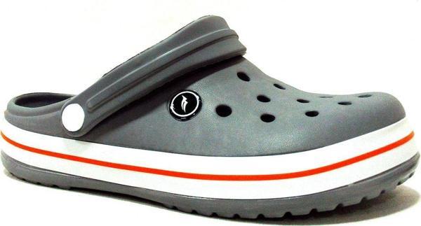 Sonimix Gri Turuncu Beyaz Crosser Anatomik Comfort Terlik - Image 1