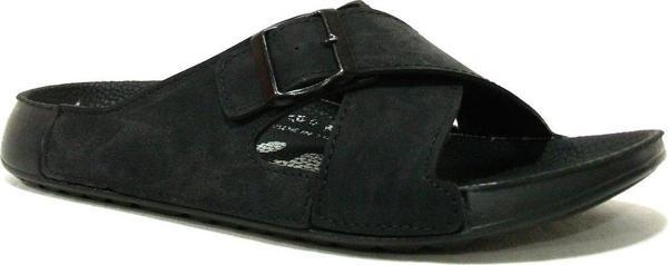 Witta Siyah Tokalı Anatomik Comfort Terlik - Image 1
