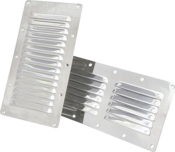 Lalizas Havalandırma Menfezi, Inox 316, 228x127mm - Image 1
