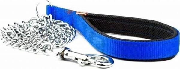 Köpek Gezdirme Zinciri Yumuşak Soft Saplı 3 Mm X 125 Cm Zincirli Köpek Tasması - Image 1