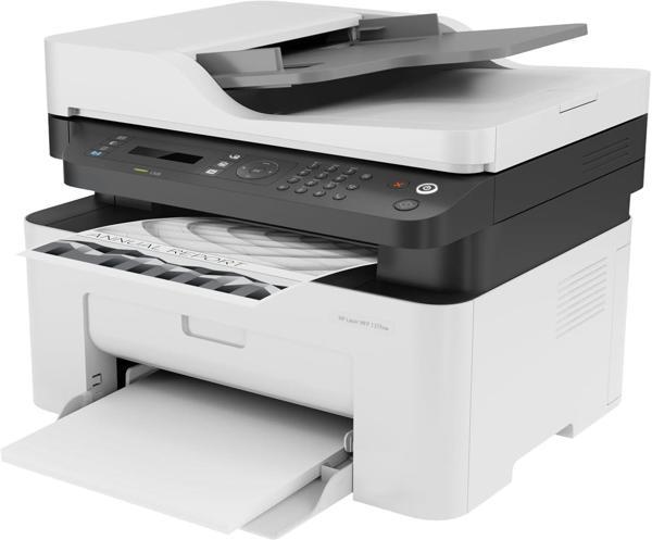 HP Laser M137FNW 4ZB84A Wi-Fi + Fotokopi + Tarayıcı + Faks Mono Çok Fonksiyonlu Lazer Yazıcı - Image 1