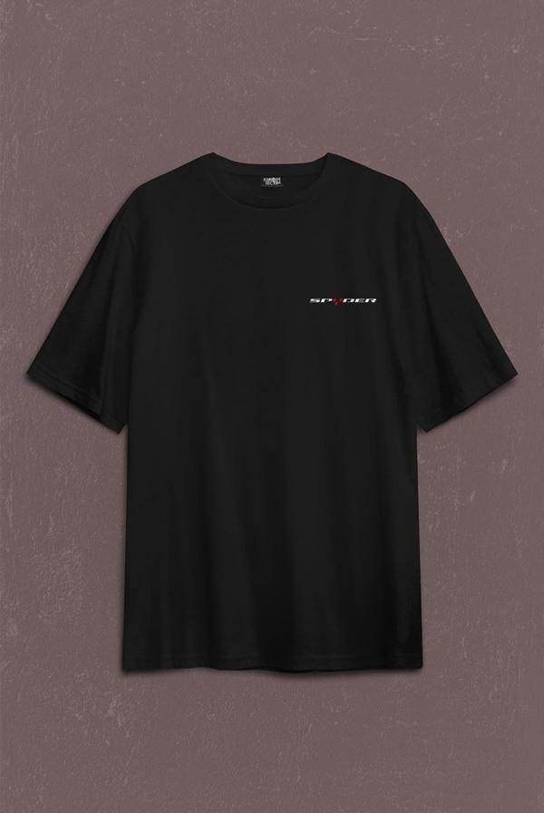 Can-Am Spyder Bombardıier Roadster Örümcek Sırt Ön Baskılı Oversize Tişört Unisex T-Shirt OVR12S1181 - Image 1