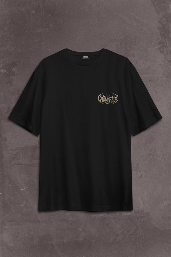 Carnifex Rock Ghotic Black Metal Death Music Müzik Sırt Ön Baskılı Oversize Tişört Unisex T-Shirt - Image 1